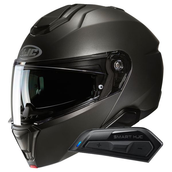 Klapp HJC i91 Semi Flat Titanium+ Kit Bluetooth Smart 11B Klapp HJC i91 Semi Flat Titanium+ Kit Bluetooth Smart 11B