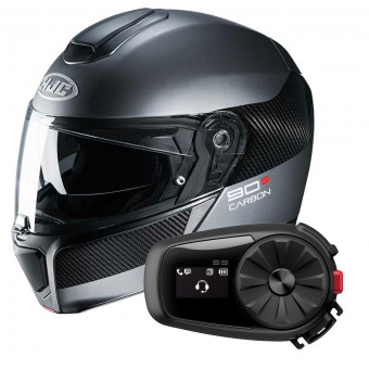 Klapp HJC RPHA 90 S Carbon Luve MC5SF + Kit Bluetooth 5S Solo