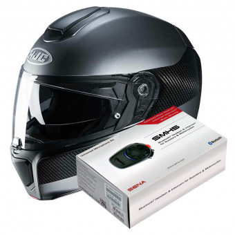 Klapp HJC RPHA 90 S Carbon Luve MC5SF + Kit Bluetooth SMH5