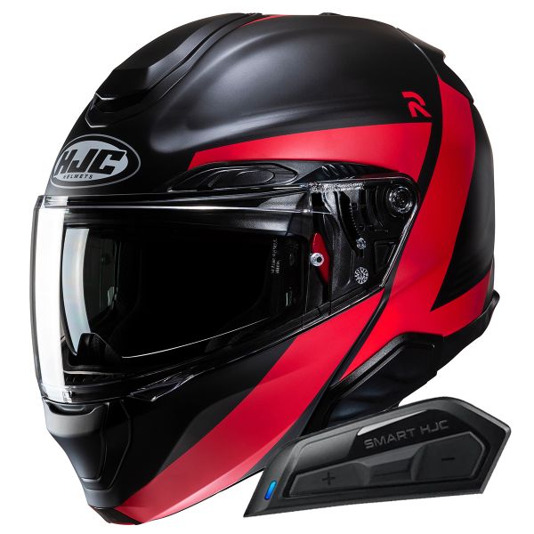 Klapp HJC RPHA91 Abbes MC1SF + Kit Bluetooth Smart 11B
