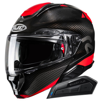 Klapp HJC RPHA91 Carbon Noela MC1 + Kit Bluetooth Smart 11B