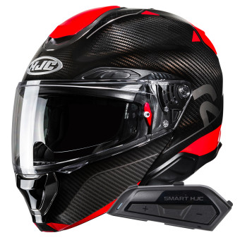 Klapp HJC RPHA91 Carbon Noela MC1 + Kit Bluetooth Smart 21B