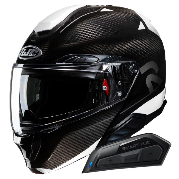 Klapp HJC RPHA91 Carbon Noela MC5 + Kit Bluetooth Smart 11B