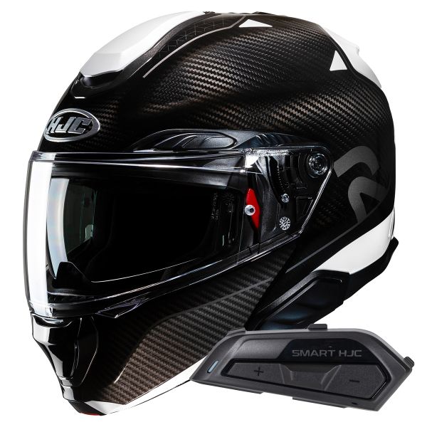 Klapp HJC RPHA91 Carbon Noela MC5 + Kit Bluetooth Smart 21B