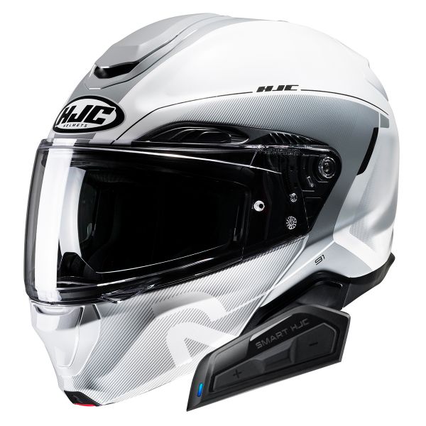 Klapp HJC RPHA91 Combust MC10 + Kit Bluetooth Smart 21B