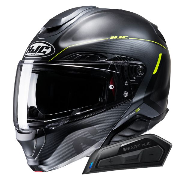 Klapp HJC RPHA91 Combust MC3HSF + Kit Bluetooth Smart 11B