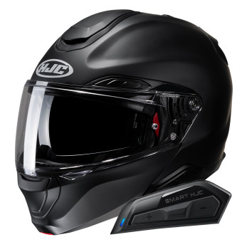Klapp HJC RPHA91 Matte Black + Kit Bluetooth Smart 11B