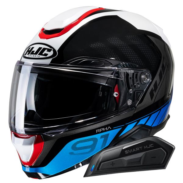 Klapp HJC RPHA91 Rafino MC21 + Kit Bluetooth Smart 11B
