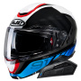Casque Klapp HJC RPHA91 Rafino MC21 + Kit Bluetooth Smart 11B