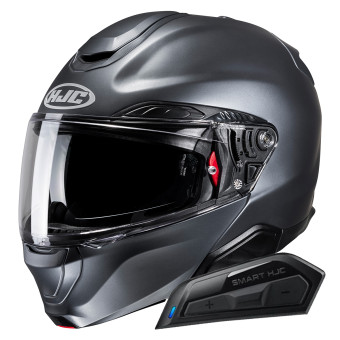 Klapp HJC RPHA91 Semi Flat Anthracite + Kit Bluetooth Smart 11B