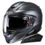 Casque Klapp HJC RPHA91 Semi Flat Anthracite + Kit Bluetooth Smart 11B