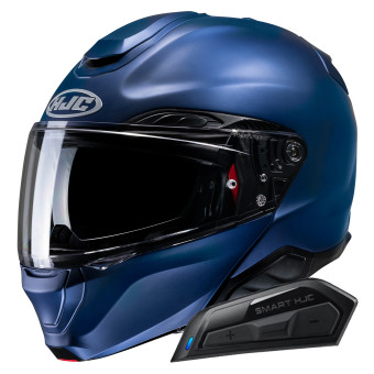 Klapp HJC RPHA91 Semi Flat Metallic Blue + Kit Bluetooth Smart 11B