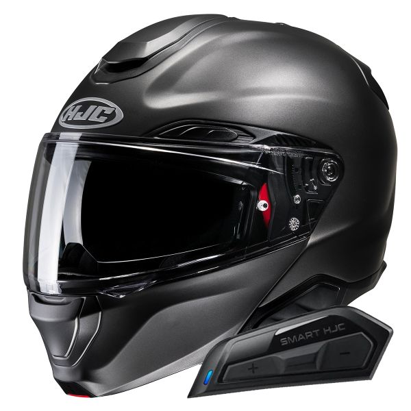 Klapp HJC RPHA91 Semi Flat Titanium + Kit Bluetooth Smart 11B Klapp HJC RPHA91 Semi Flat Titanium + Kit Bluetooth Smart 11B