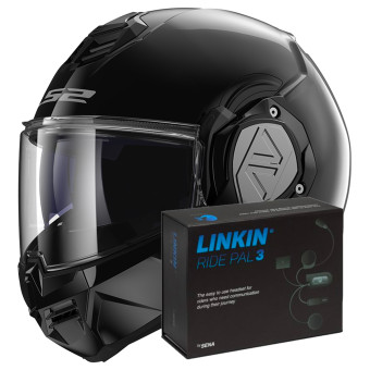 Klapp LS2 Advant Black FF906 + Linkin Ride Pal III