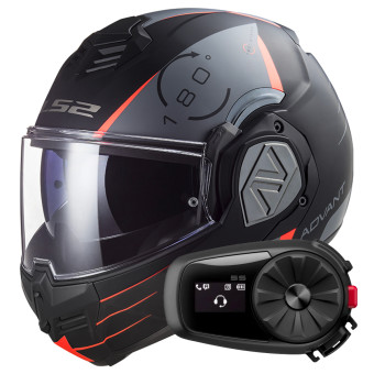 Klapp LS2 Advant Codex Matt Black Titanium FF906 + Kit Bluetooth 5S Solo