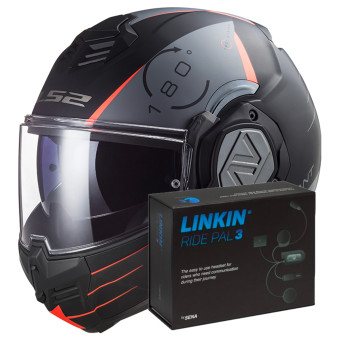 Klapp LS2 Advant Codex Matt Black Titanium FF906 + Linkin Ride Pal III