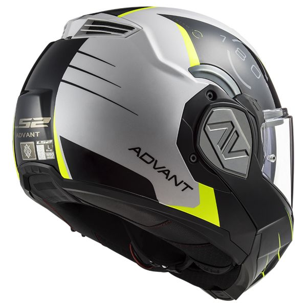 LS2 Advant Codex White Black FF906 + Kit Bluetooth 5S Solo