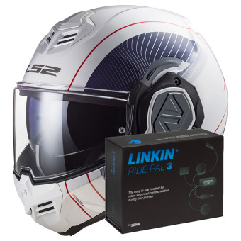 Klapp LS2 Advant Copper White Blue FF906 + Linkin Ride Pal III