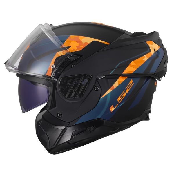 LS2 Advant II Glide Black Orange FF910