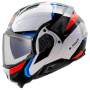 Casque Klapp LS2 Advant II Triple White Blue Red FF910