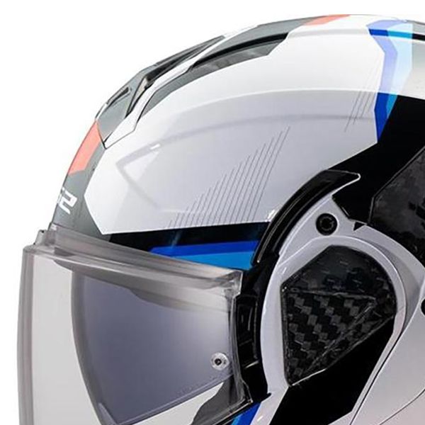 LS2 Advant II Triple White Blue Red FF910