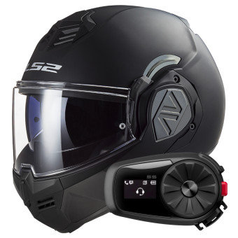 Klapp LS2 Advant Matt Black FF906 + Kit Bluetooth 5S Solo