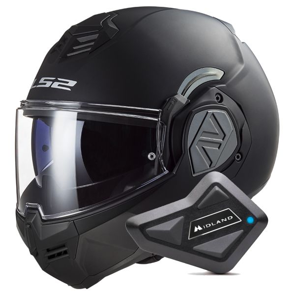 Klapp LS2 Advant Matt Black FF906 + Kit Bluetooth BT Mini Klapp LS2 Advant Matt Black FF906 + Kit Bluetooth BT Mini