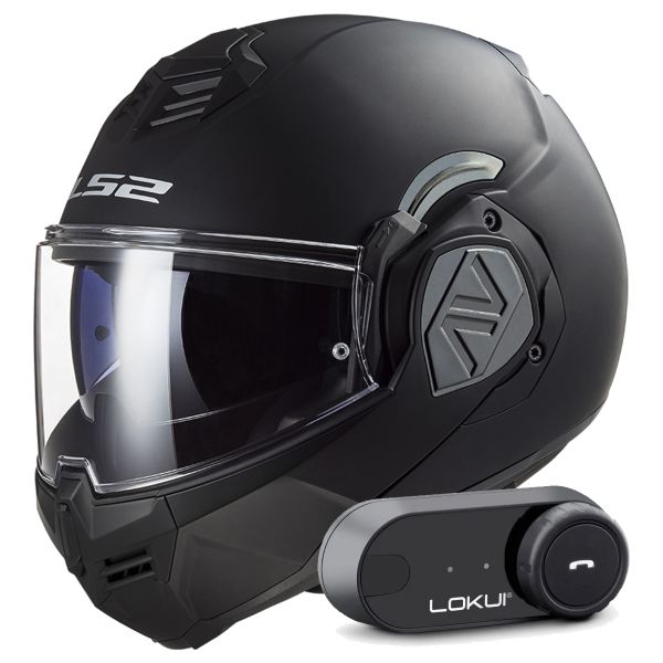 Klapp LS2 Advant Matt Black FF906 + Kit Bluetooth Lokui K30 Klapp LS2 Advant Matt Black FF906 + Kit Bluetooth Lokui K30