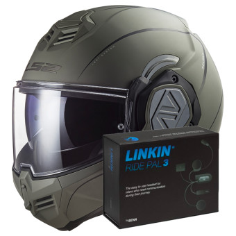 Klapp LS2 Advant Special Matt Sand FF906 + Linkin Ride Pal III