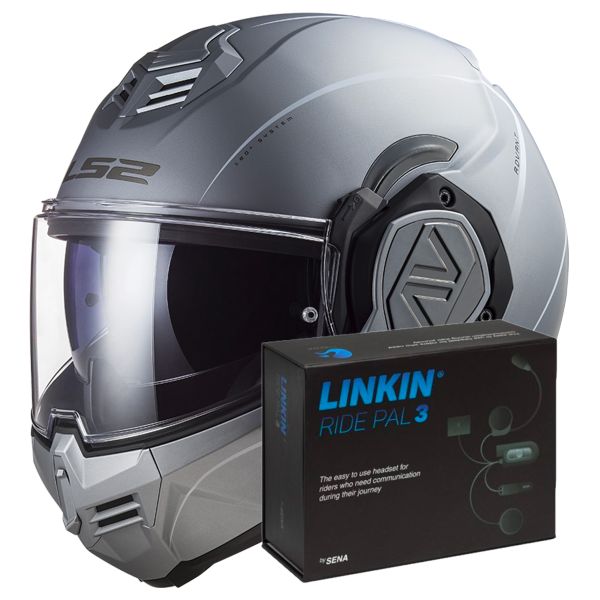 Klapp LS2 Advant Special Matt Silver FF906 + Linkin Ride Pal III