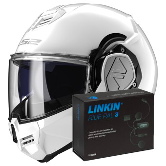 Klapp LS2 Advant White FF906 + Linkin Ride Pal III