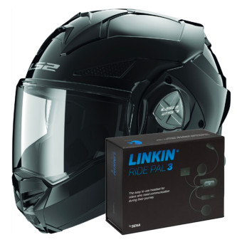 Klapp LS2 Advant X Black FF901 + Linkin Ride Pal III