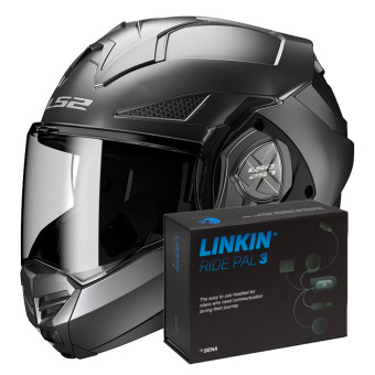 Klapp LS2 Advant X Matt Black FF901 + Linkin Ride Pal III