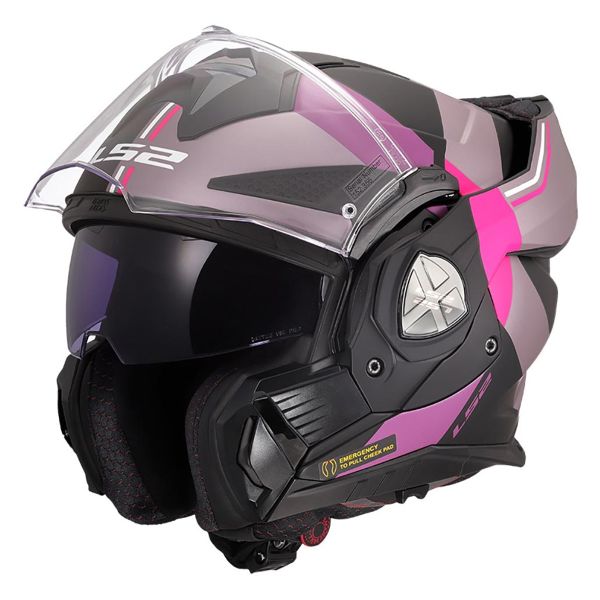 LS2 Advant X Ultra Grau Purple FF901