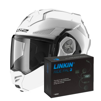 Klapp LS2 Advant X White FF901 + Linkin Ride Pal III