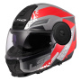 Casque Klapp LS2 Scope II Oxyd Grey Red FF902