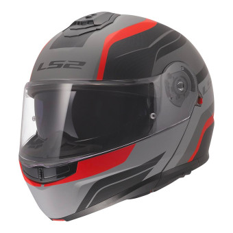 Casque Klapp LS2 Strobe II Monza Black Grey Red FF908