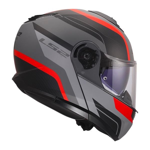 LS2 Strobe II Monza Black Grey Red FF908