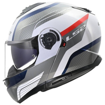 Casque Klapp LS2 Strobe II Monza White Blue Red FF908 Casque Klapp LS2 Strobe II Monza White Blue Red FF908