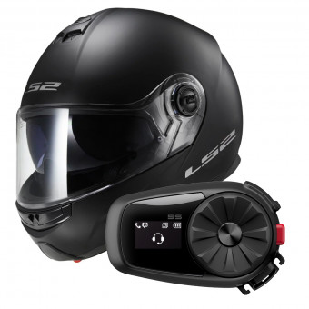 Klapp LS2 Strobe Matt Black FF325 + Kit Bluetooth 5S Solo