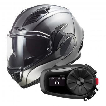 Klapp LS2 Valiant II Jeans FF900 + Kit Bluetooth 5S Solo