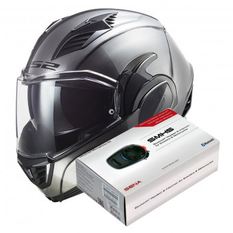 Klapp LS2 Valiant II Jeans FF900 + Kit Bluetooth SMH5 Solo