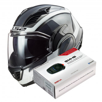 Klapp LS2 Valiant II Orbit Matt Jeans FF900 + Kit Bluetooth SMH5 Solo