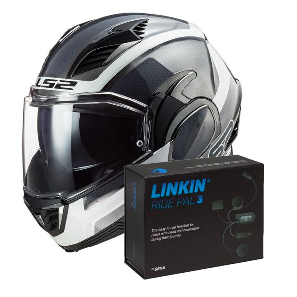 Klapp LS2 Valiant II Orbit Matt Jeans FF900 + Linkin Ride Pal III