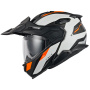 Casque Klapp Nexx X.Lifecountry Terra White Orange Mat