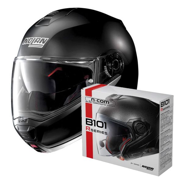 Klapp Nolan N100 5 Classic N-Com Flat Black 10 + Kit Bluetooth B101R