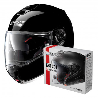 Klapp Nolan N100 5 Classic N-Com Glossy Black 3 + Kit Bluetooth B101R