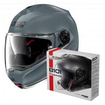 Klapp Nolan N100 5 Classic N-Com Salt Grey 8 + Kit Bluetooth B101R