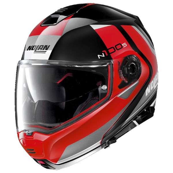 Nolan N100 5 Hilltop N-Com Black Red 50