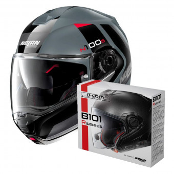 Klapp Nolan N100 5 Hilltop N-Com Salt Grey 64 + Kit Bluetooth B101R